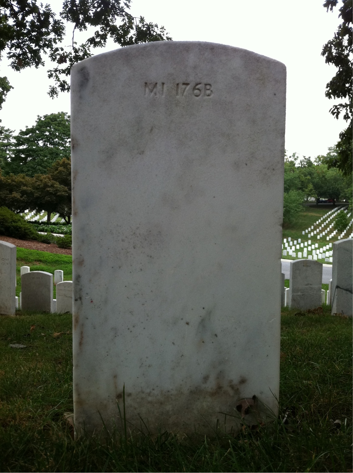 Back of headstone — Thomas Mulhern