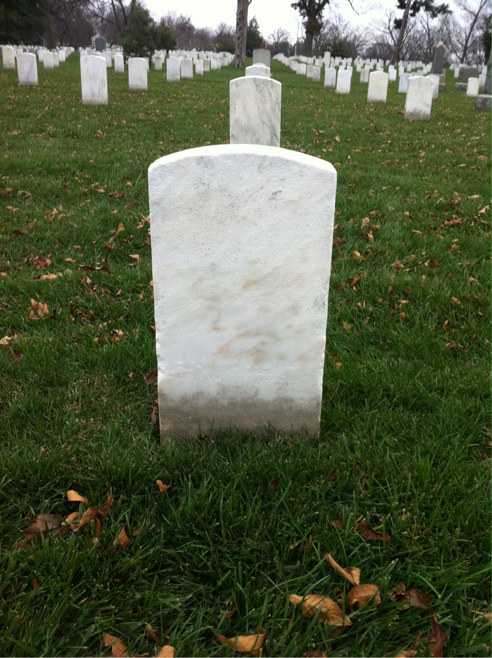 Back of headstone — Albert Atwell