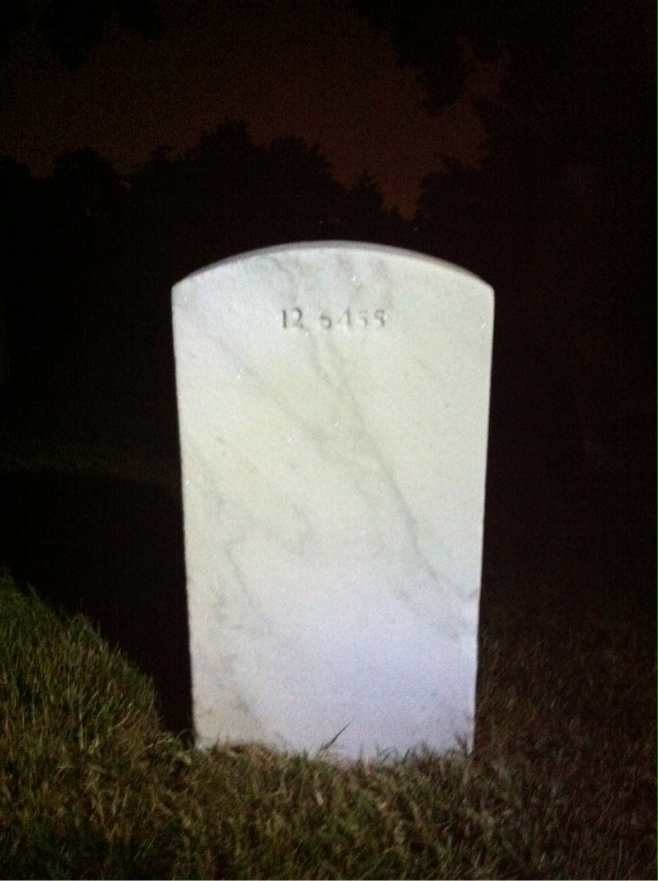 Back of headstone — Amasa Bartholomew