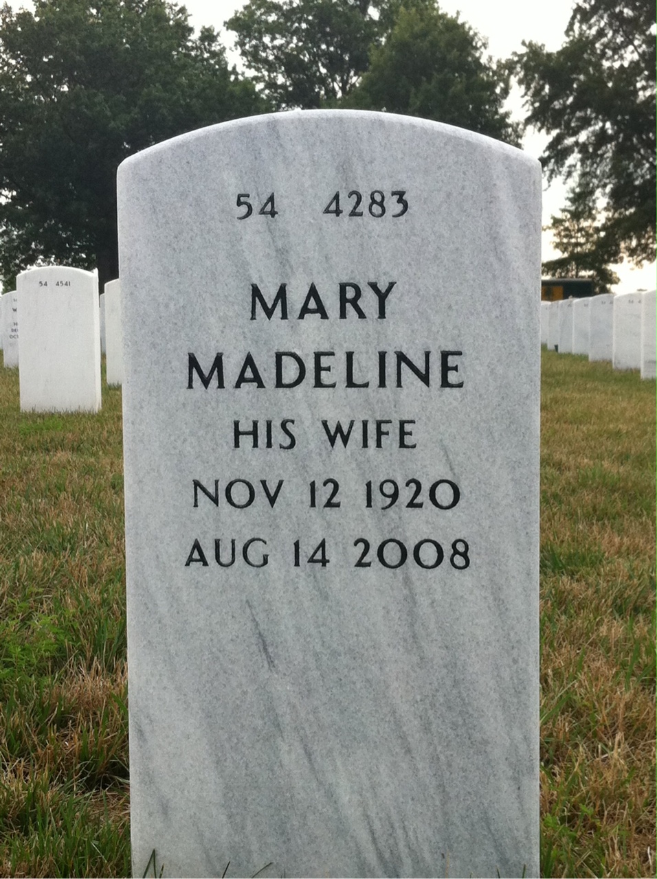 Back of headstone — Hale Mason