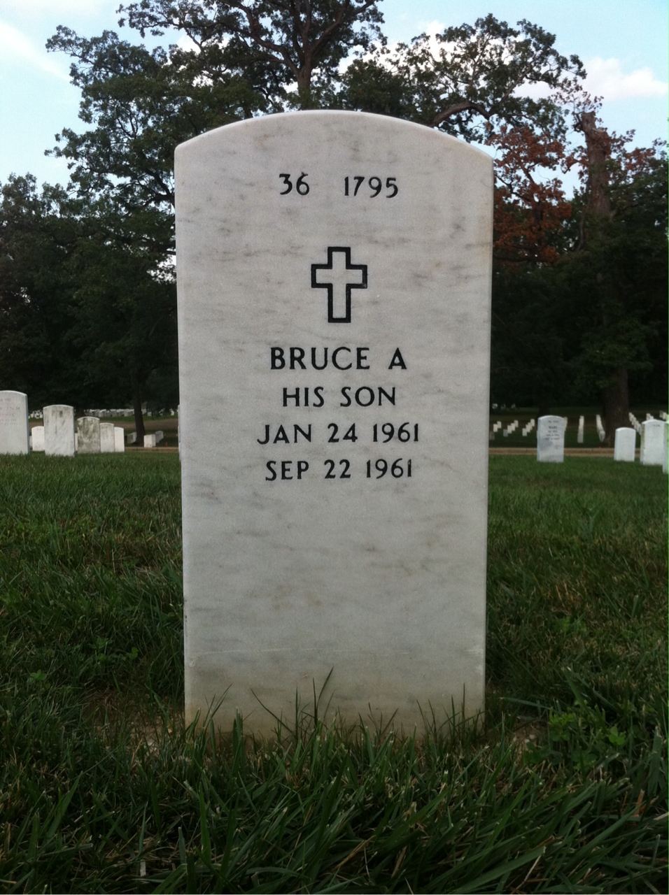 Back of headstone — William Barnett