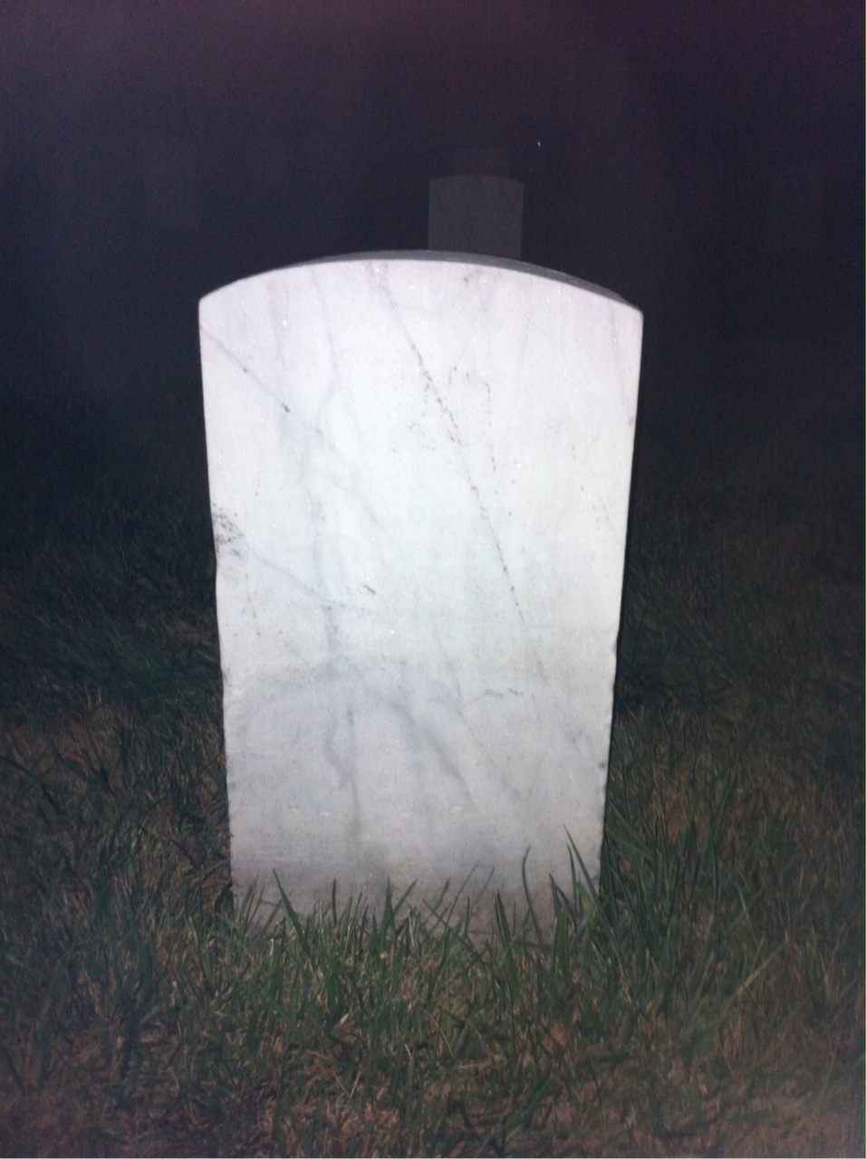 Back of headstone — Henry Behme