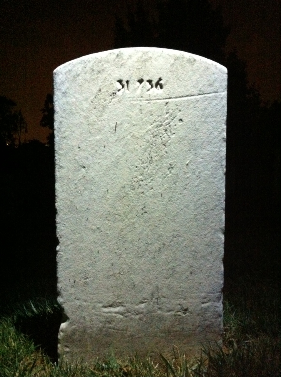 Back of headstone — Willie Minor