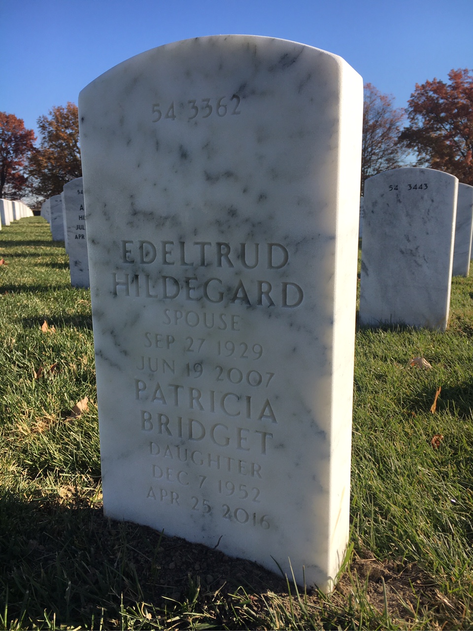 Back of headstone — Thomas Connolly