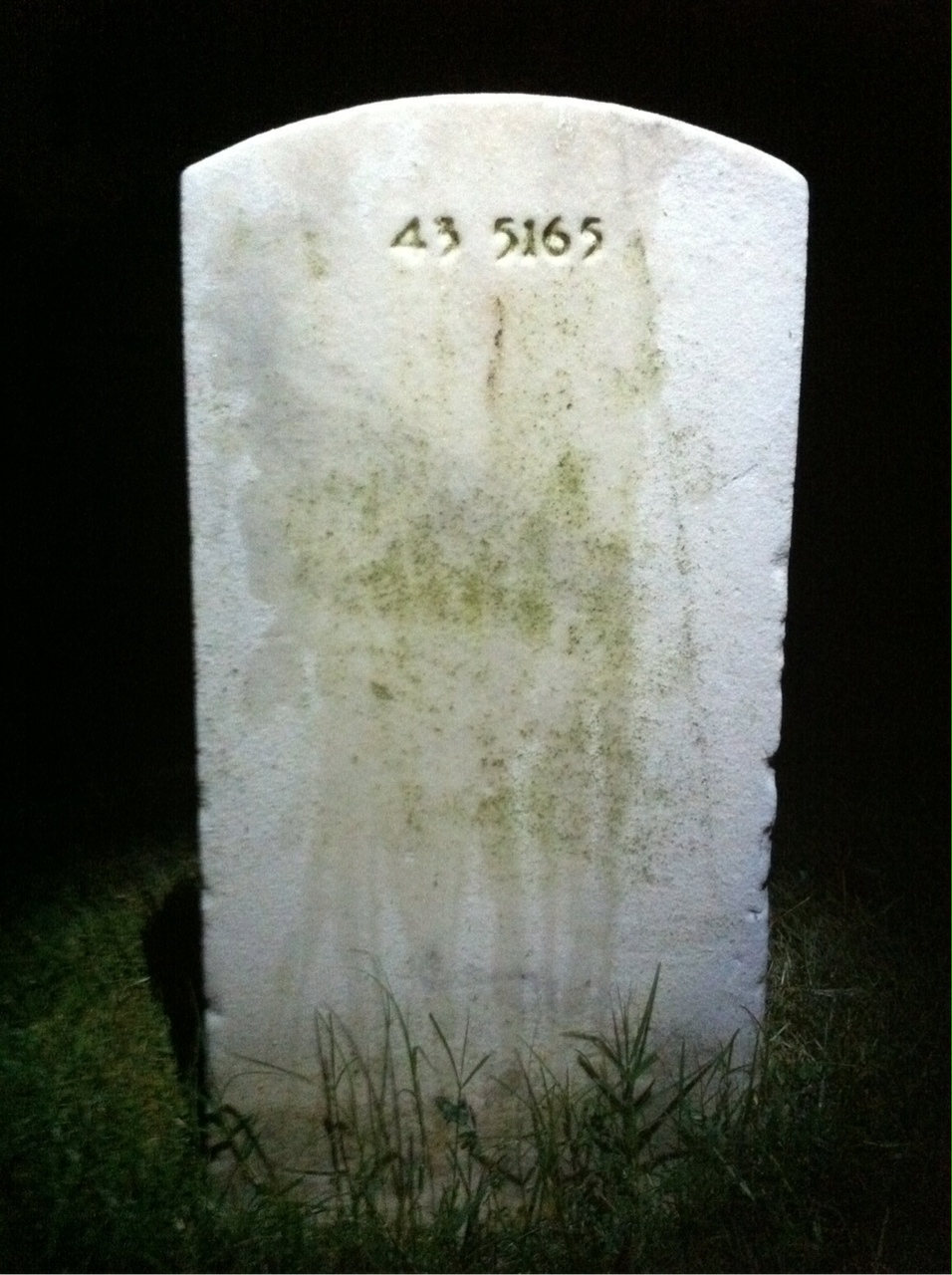 Back of headstone — Helen Morales