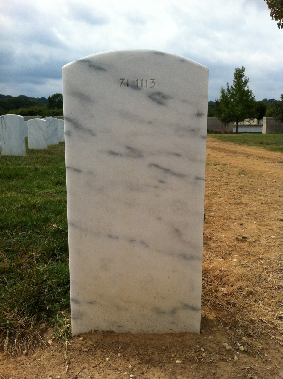 Back of headstone — Timothy G Ketchum