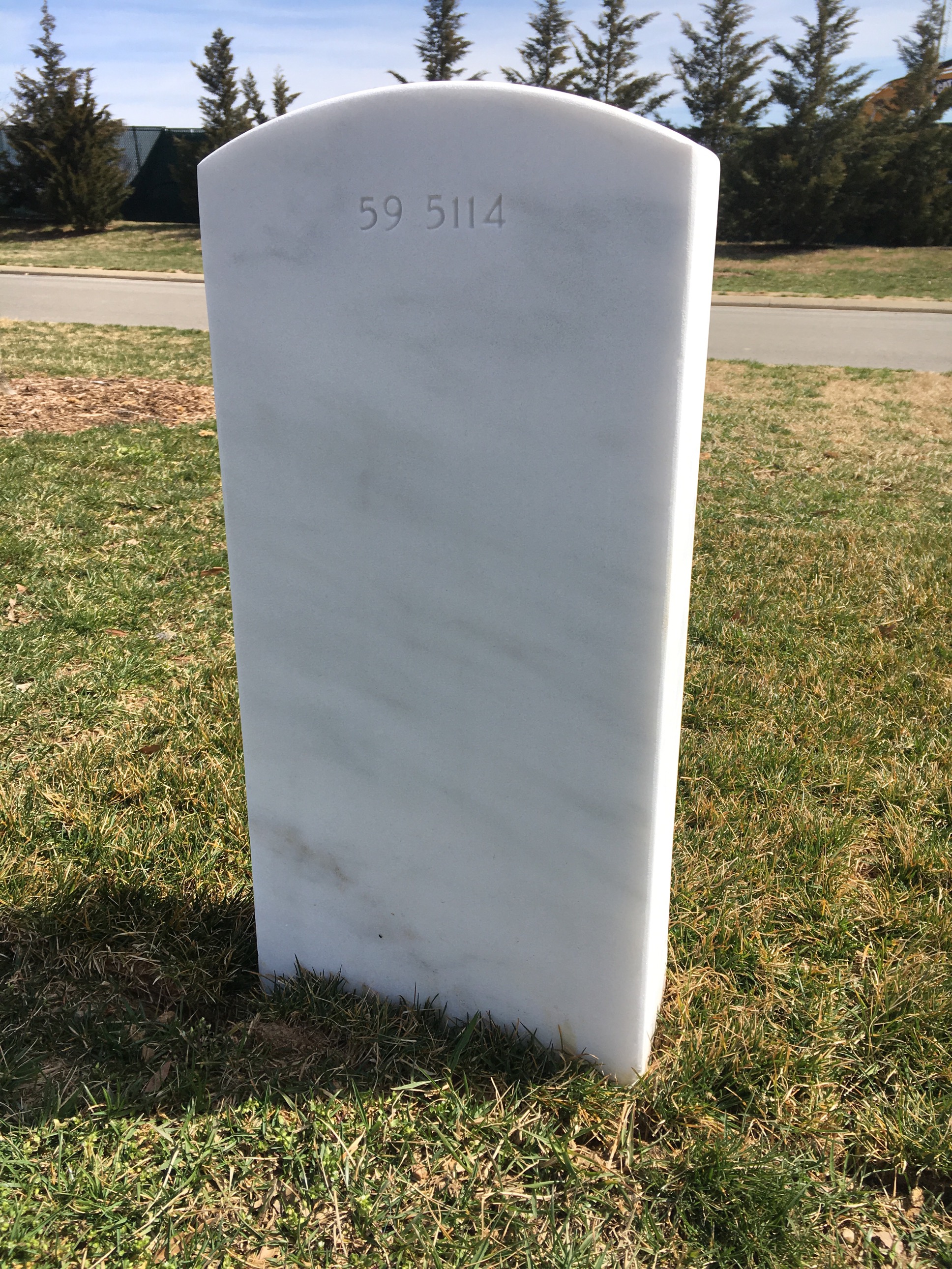 Back of headstone — Jack Adams
