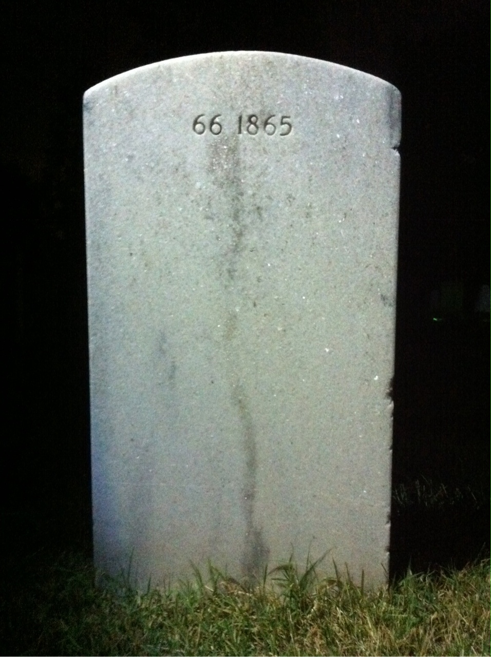 Back of headstone — Hugo Miele