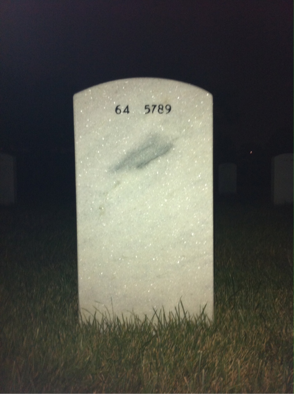Back of headstone — Charles Kennedy