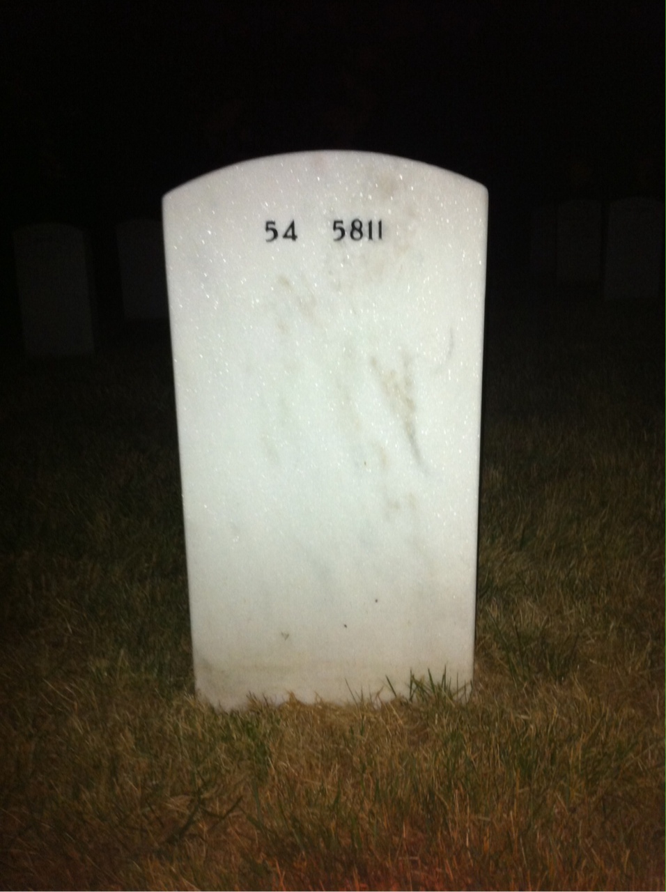 Back of headstone — Henry Adams