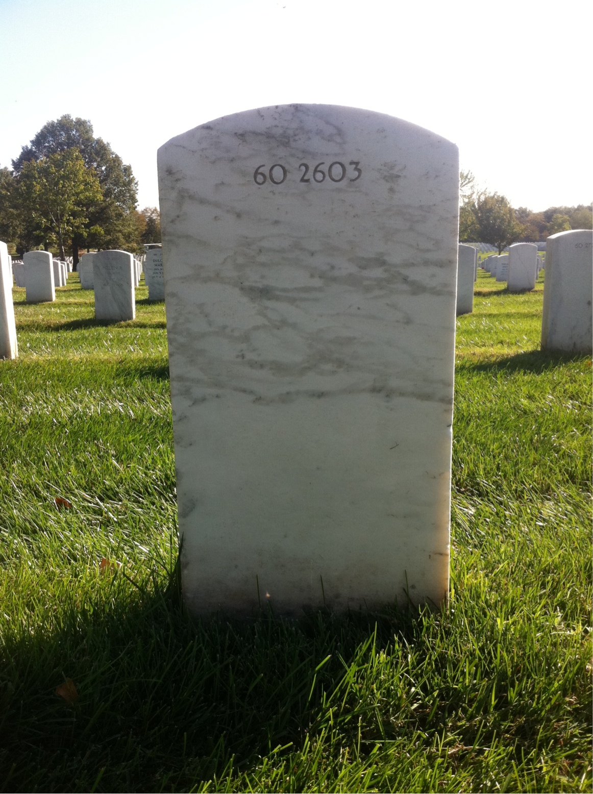 Back of headstone — Andrew C Ganus