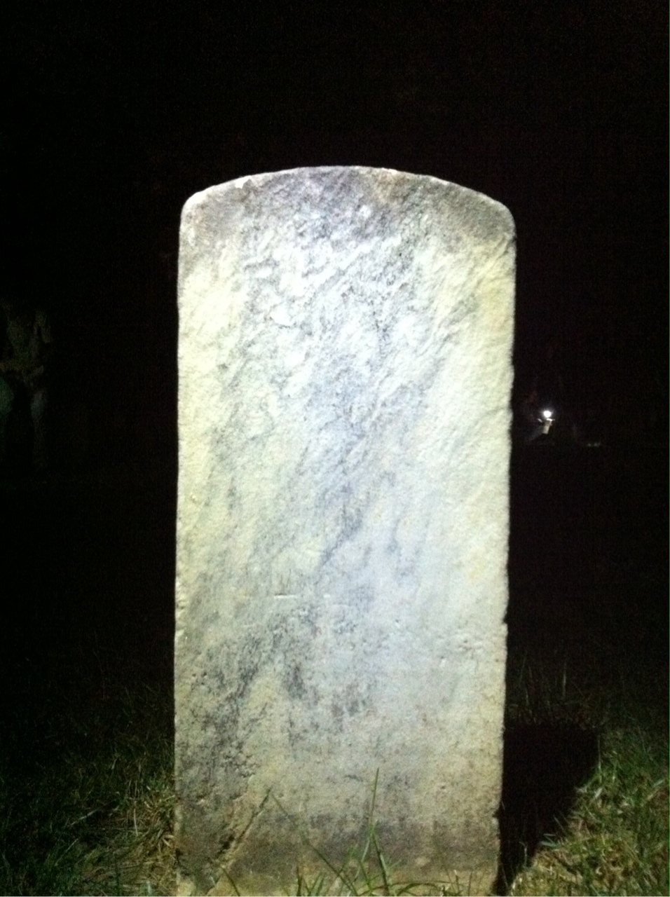 Back of headstone — Roland Moore