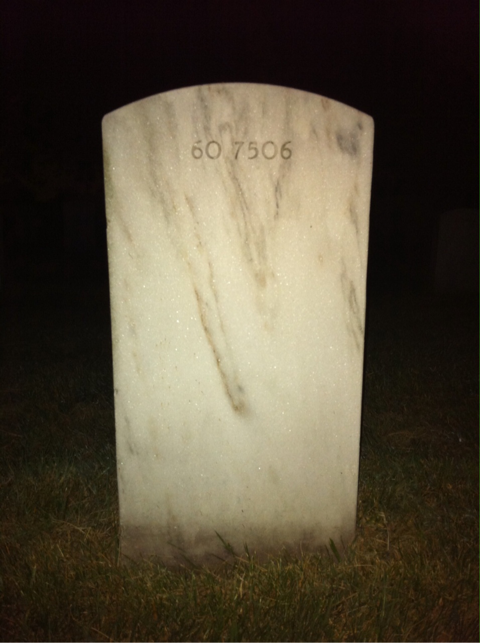 Back of headstone — Anthony Arko