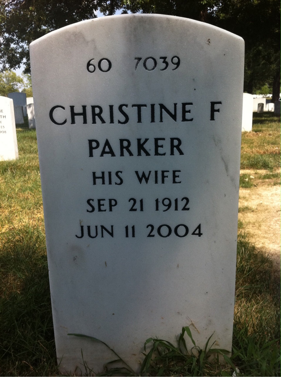 Back of headstone — Daniel Jones