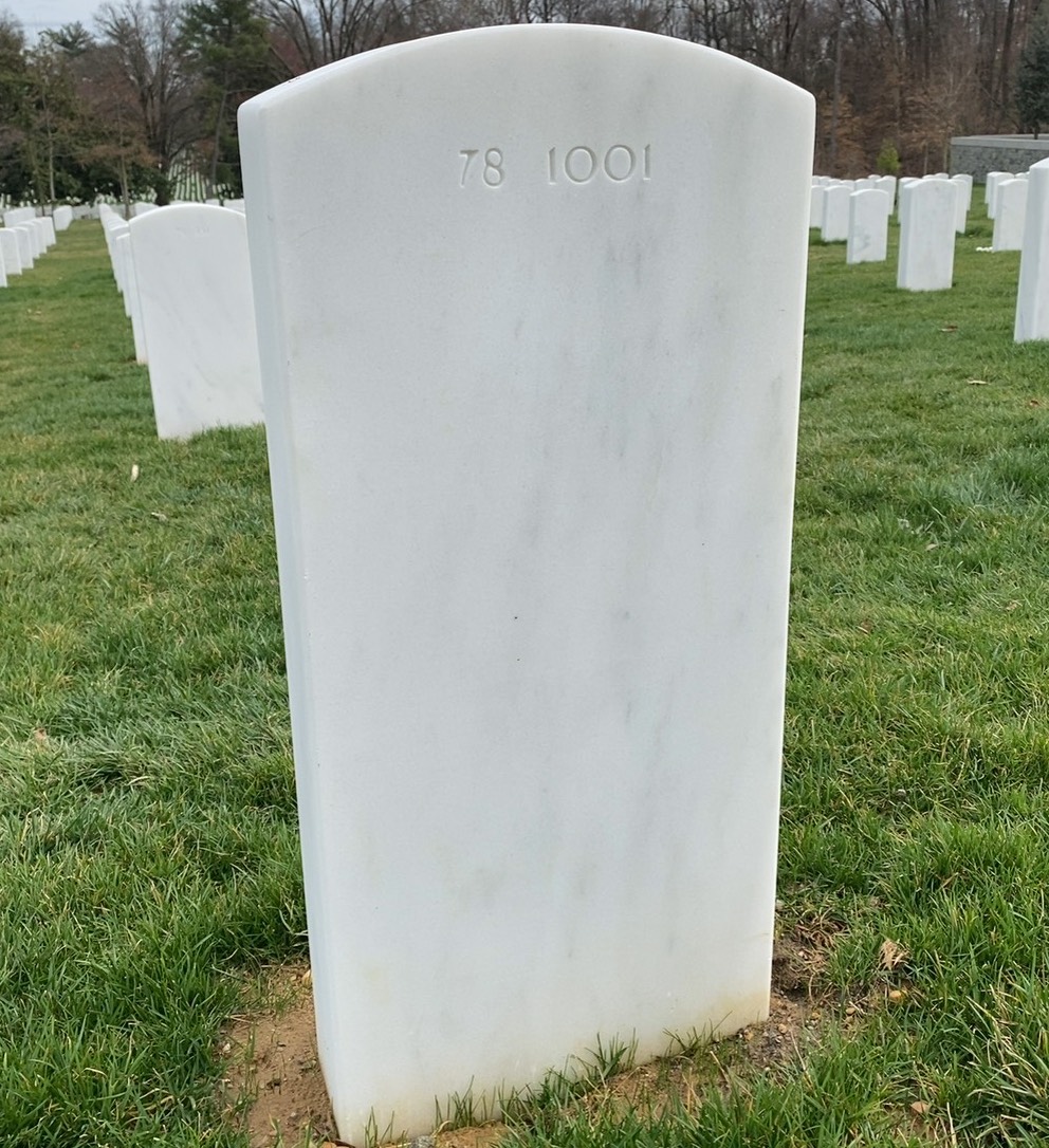 Back of headstone — Terrill Moffett