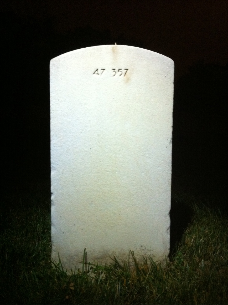 Back of headstone — Floyd Mobley