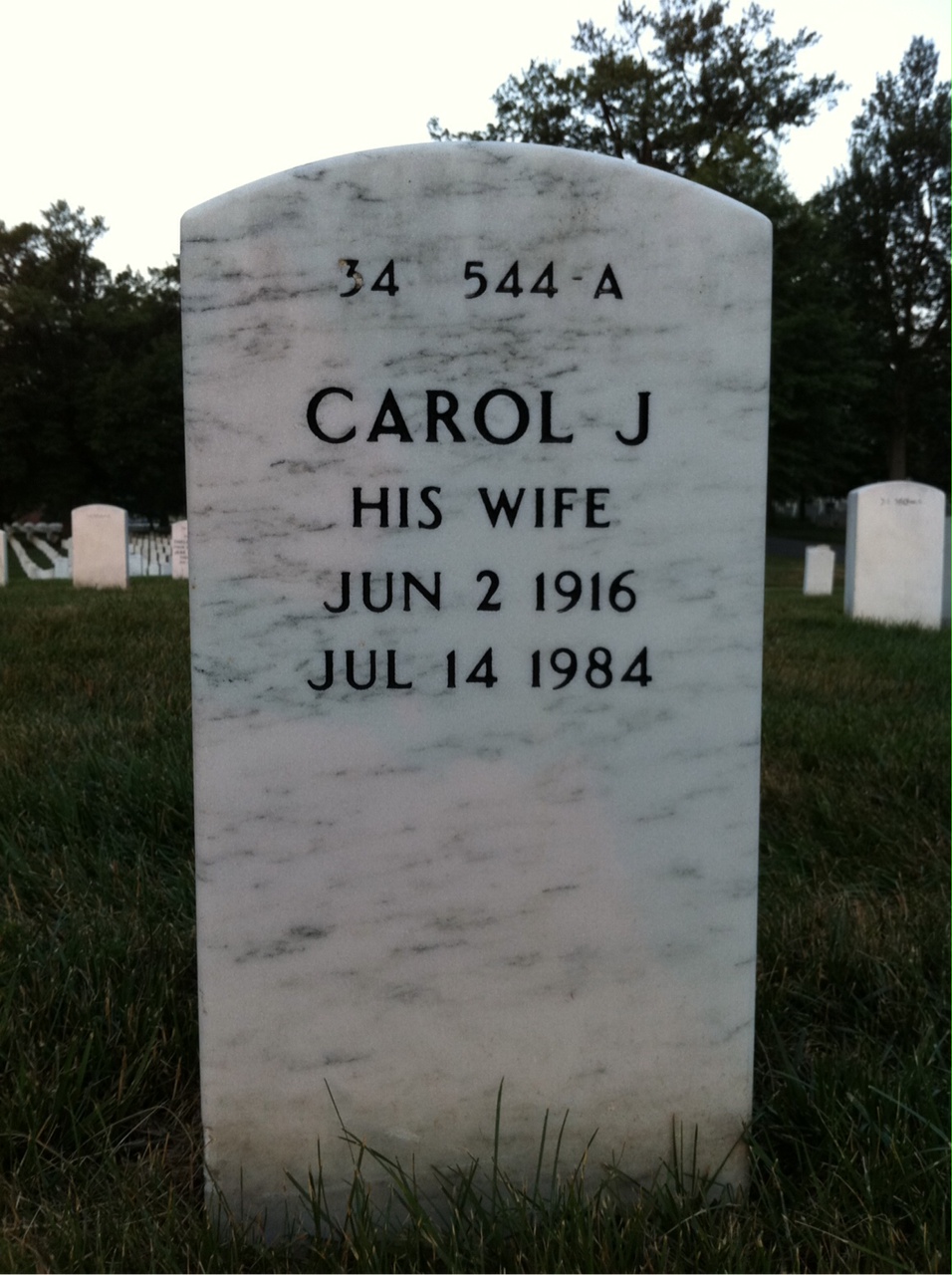 Back of headstone — James Fewster
