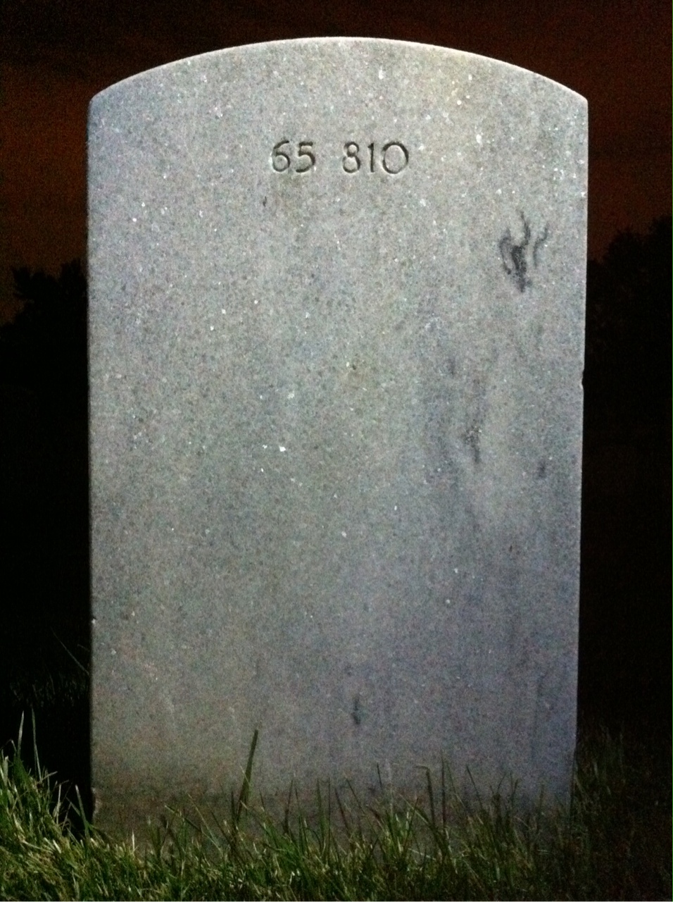 Back of headstone — Lowell Ballard