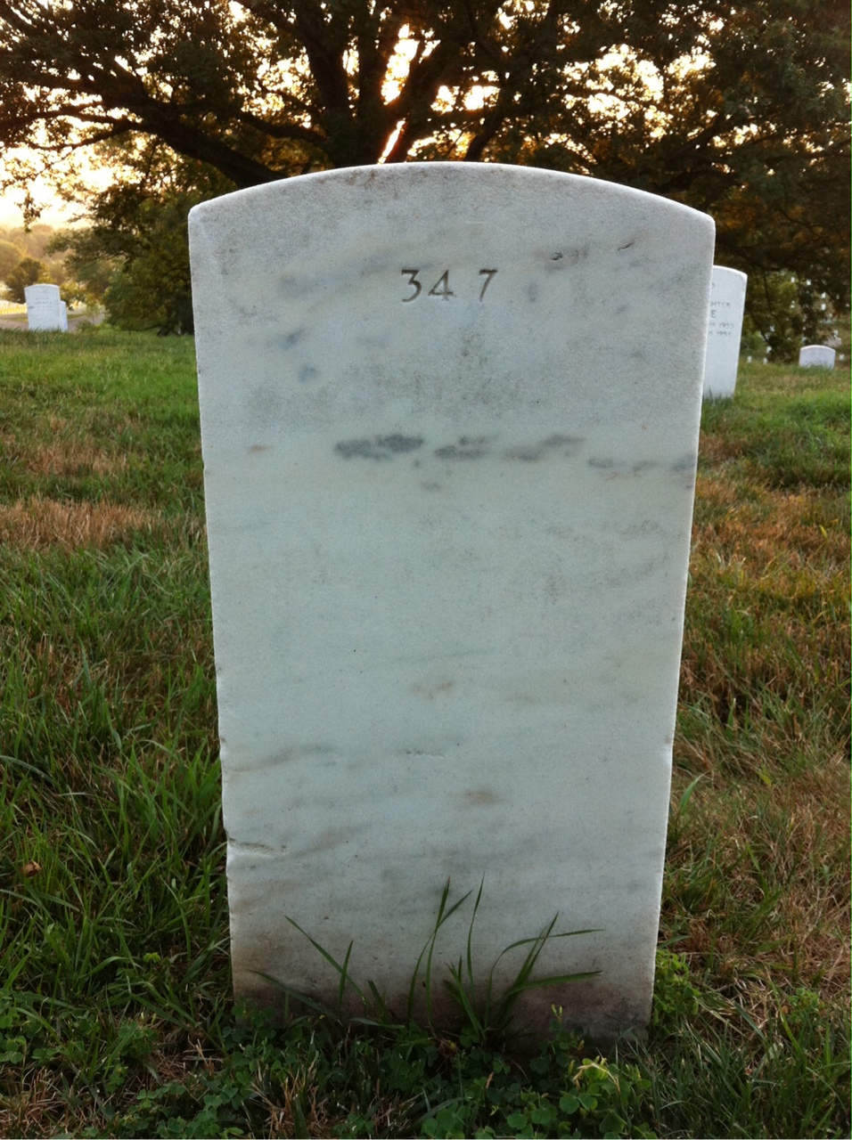 Back of headstone — William Boteler