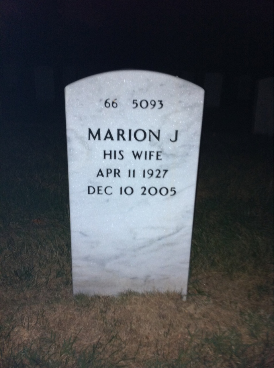 Back of headstone — John Mclean