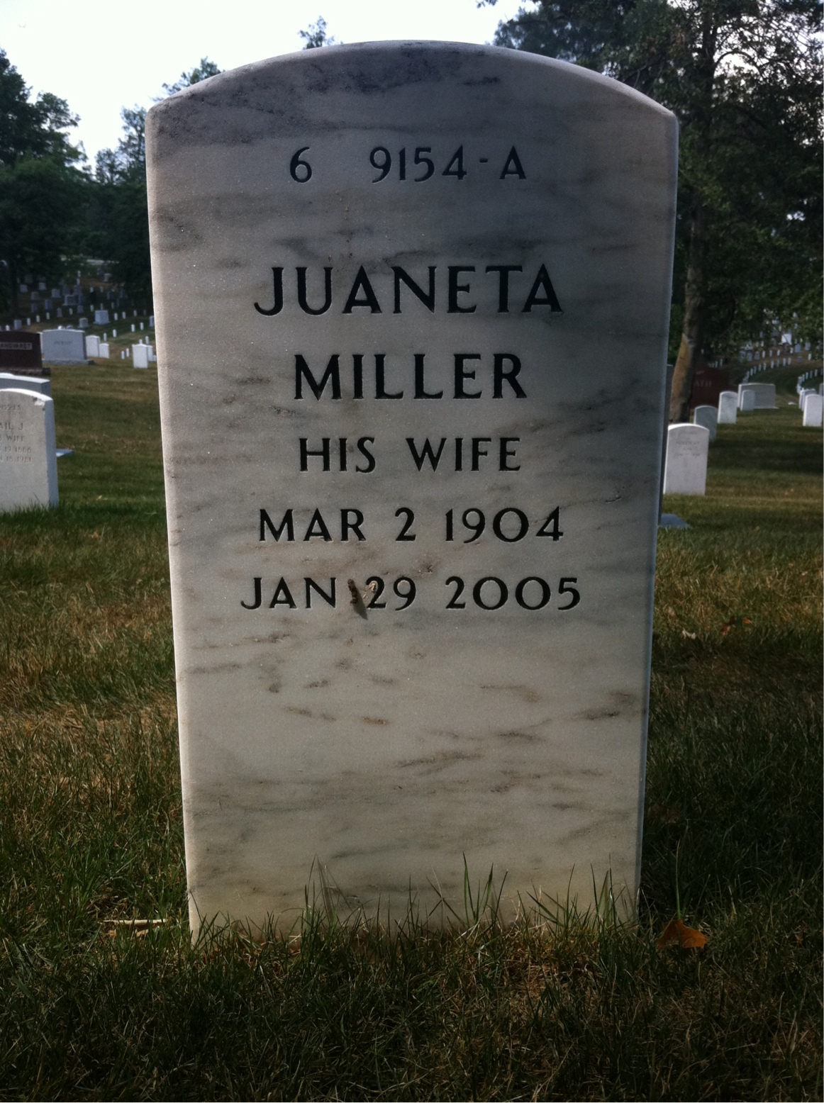 Back of headstone — James Hutchison