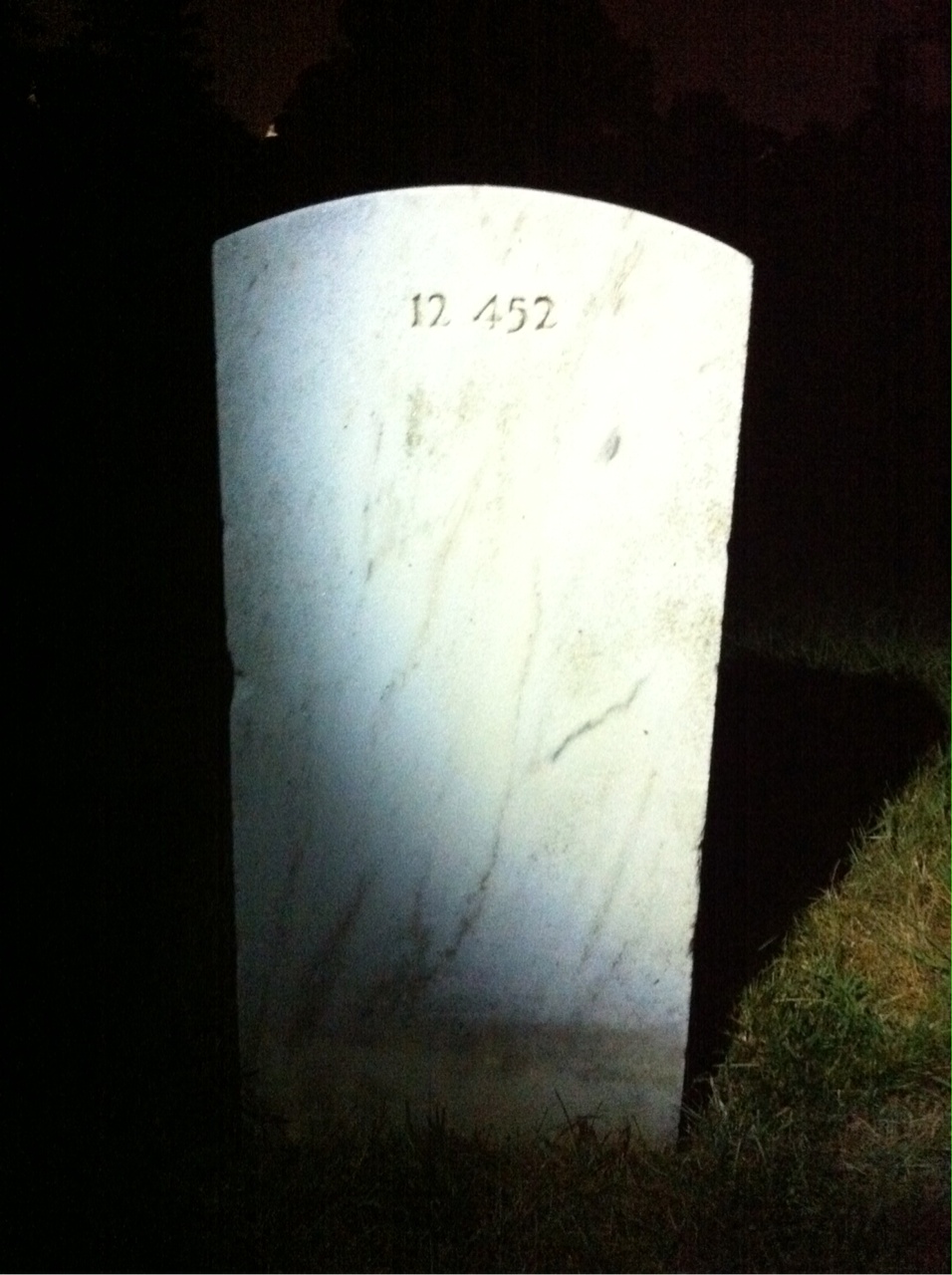 Back of headstone — John Moore