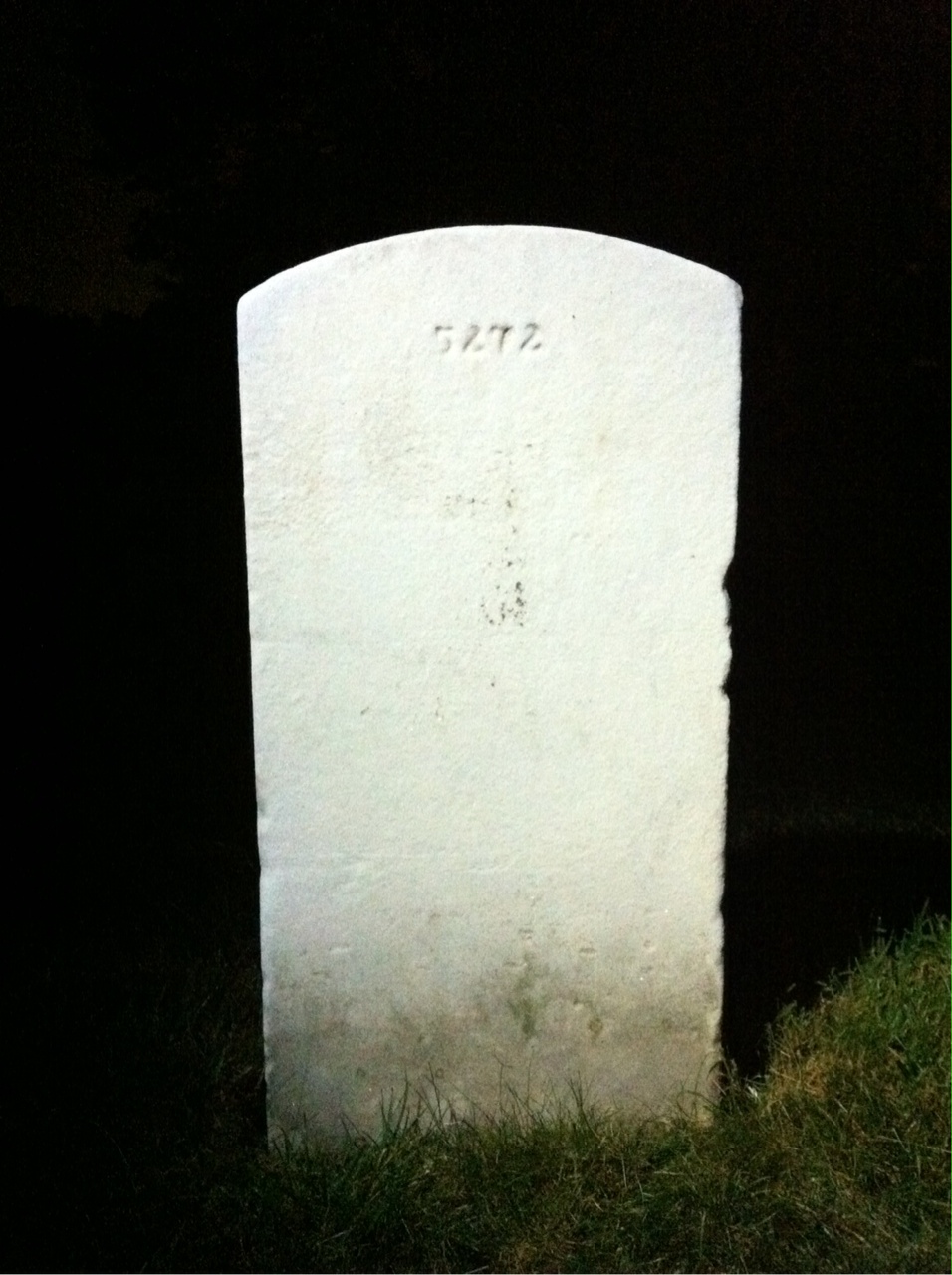 Back of headstone — Benjamin Moffatt