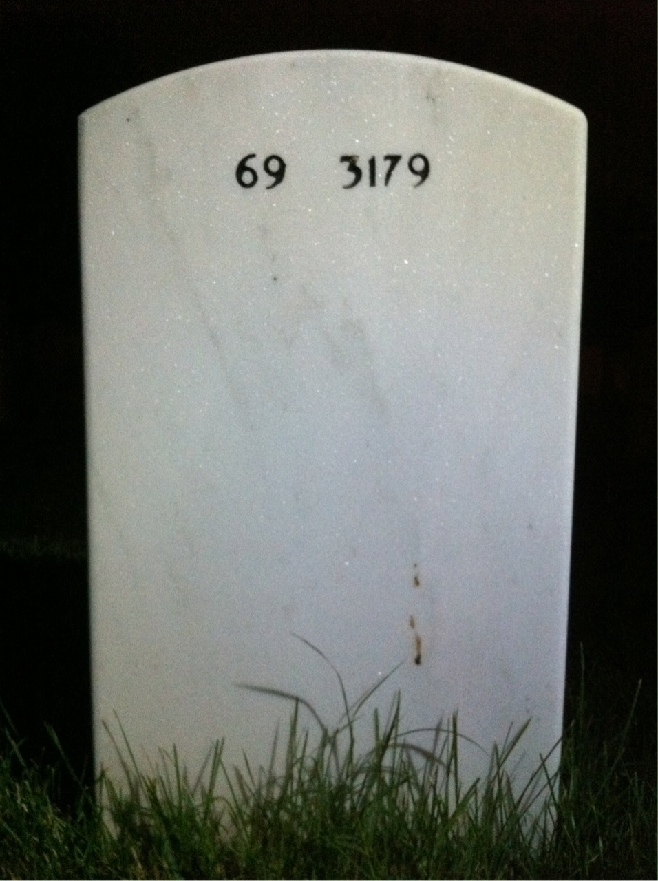 Back of headstone — Madeline Miller