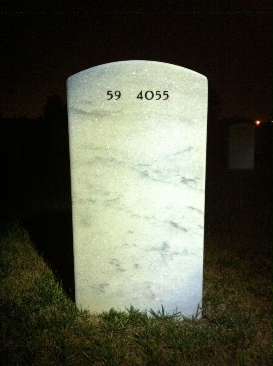 Back of headstone — William James Peberdy