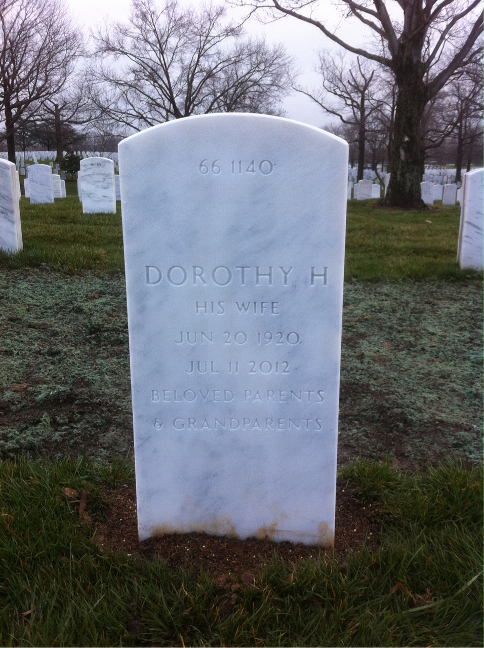 Back of headstone — Stephen Coupe