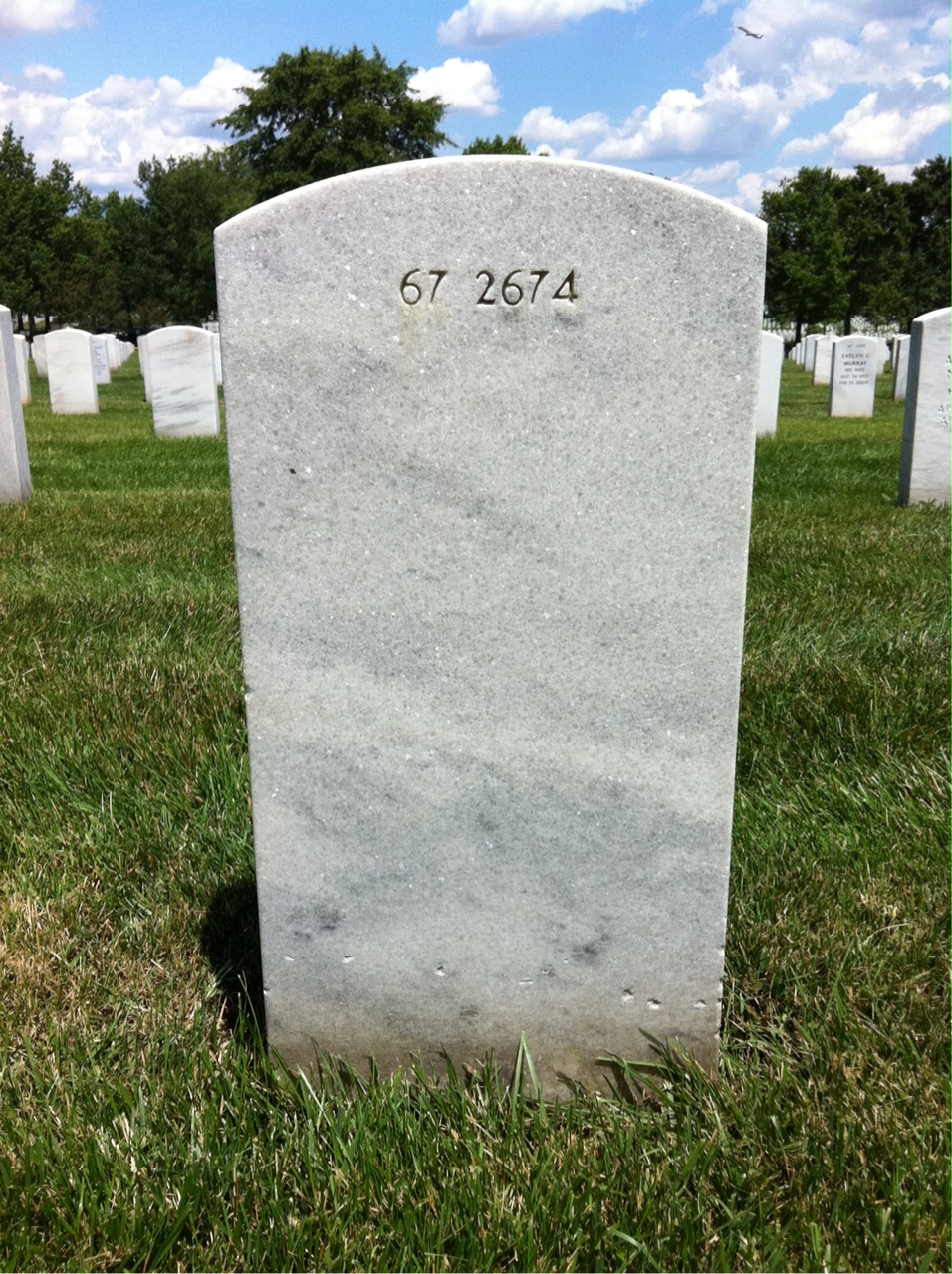 Back of headstone — Scott M Daniel
