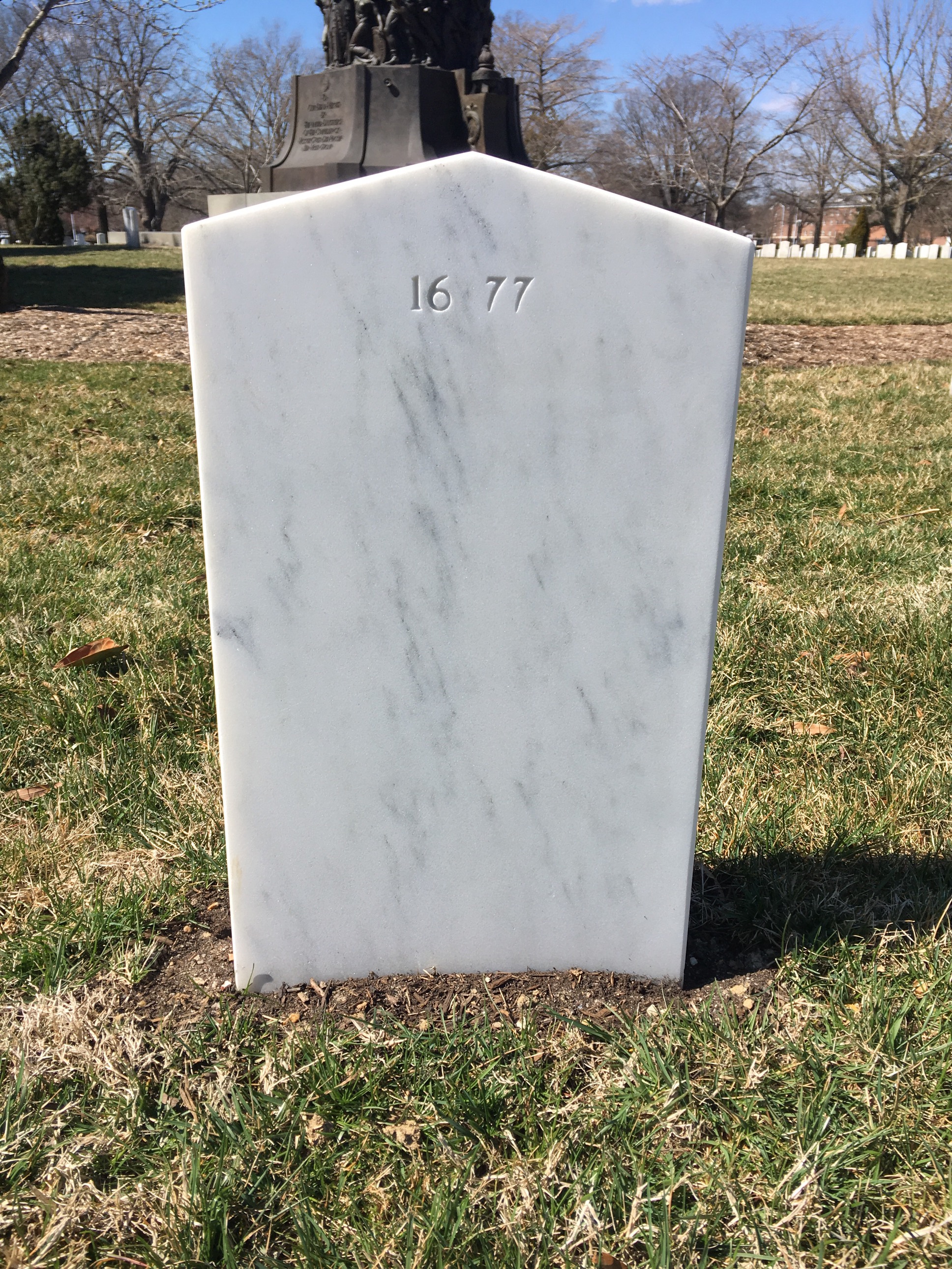 Back of headstone — Samuel Moomaw