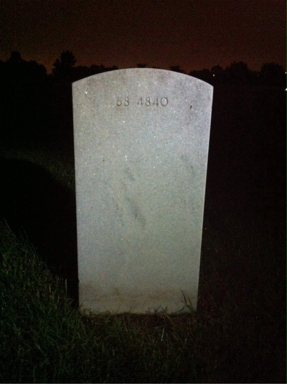 Back of headstone — Winifred F Jones