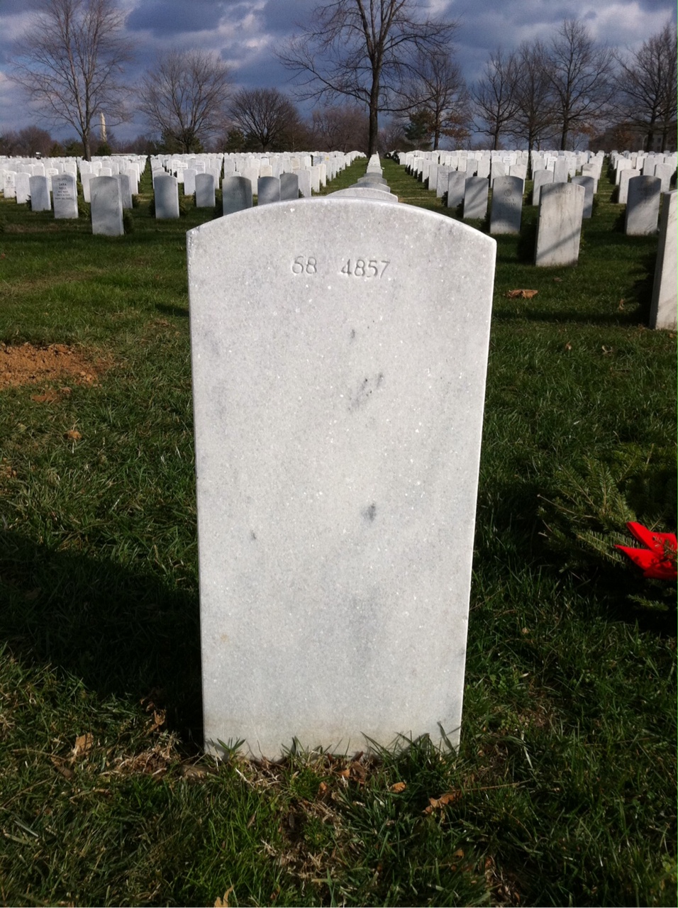 Back of headstone — Francis A Trudell