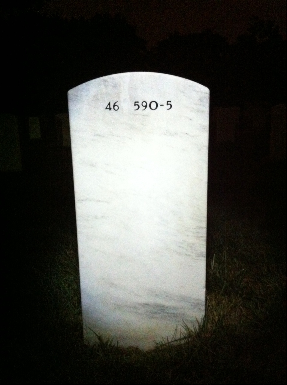 Back of headstone — William Mcnamara
