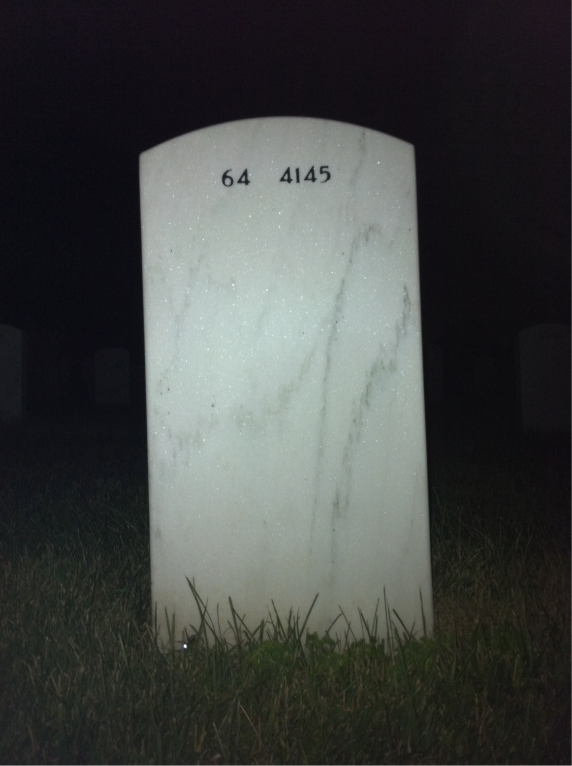 Back of headstone — Frederick Knoebel