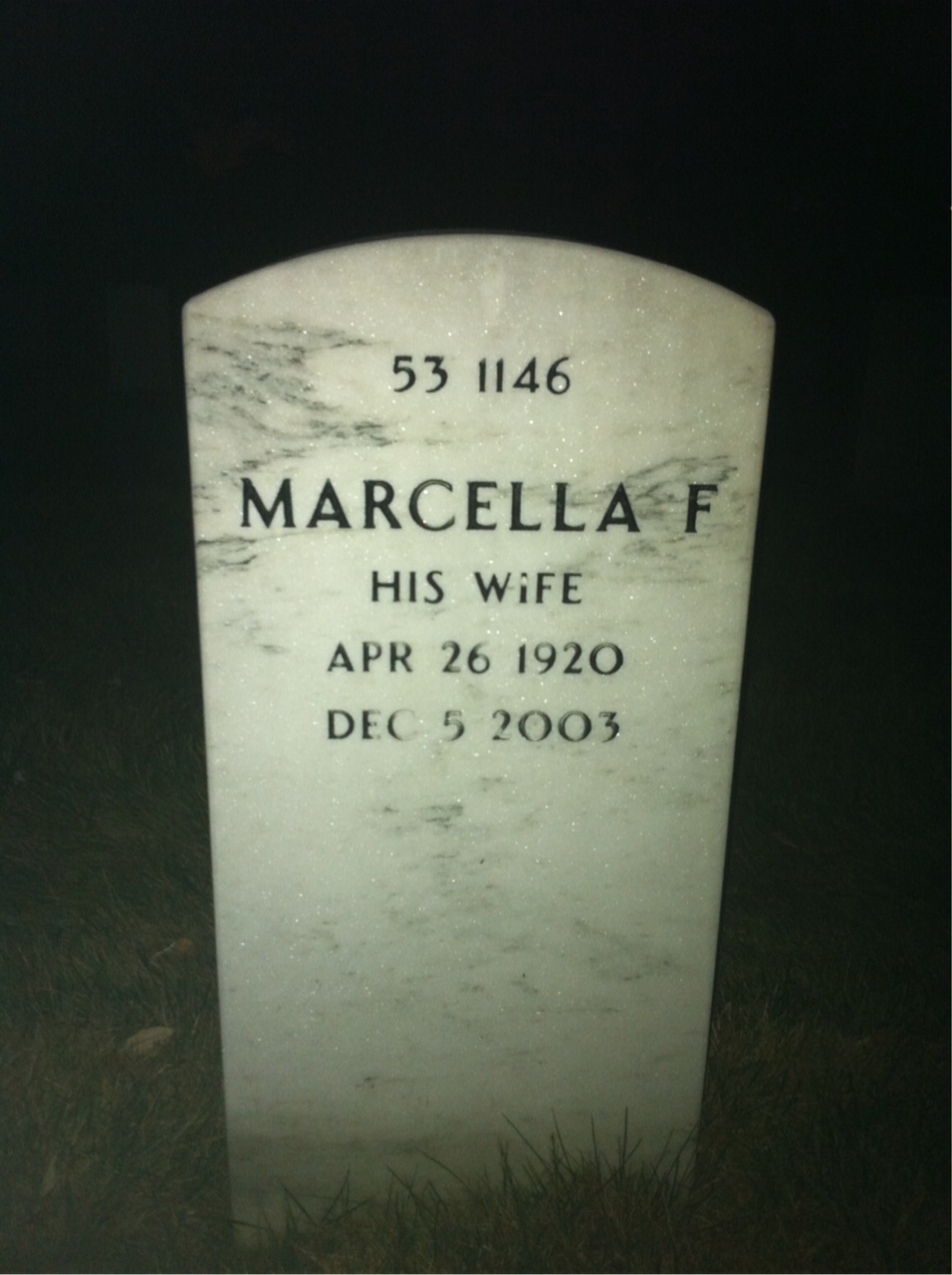 Back of headstone — Edward Mesarick