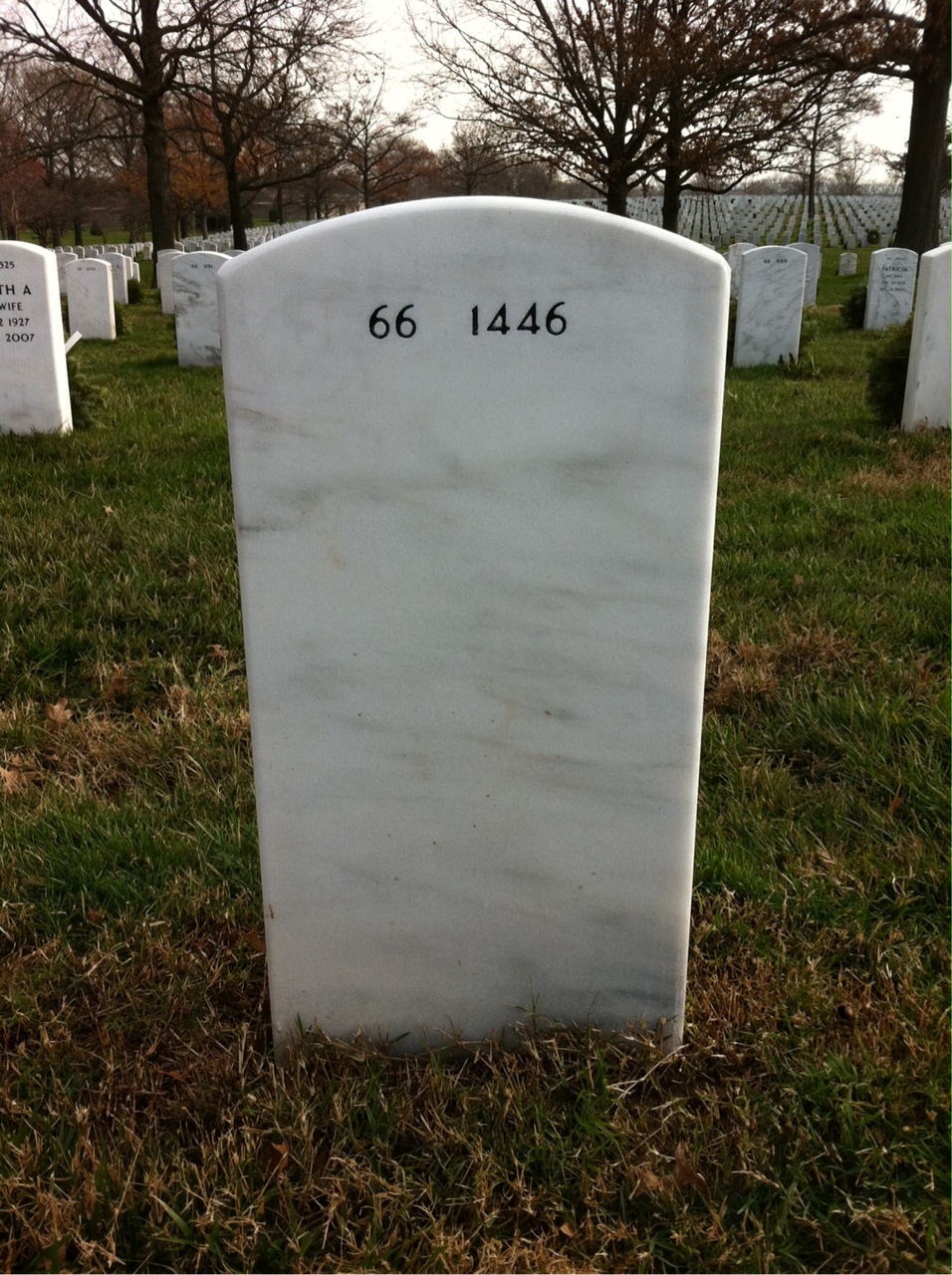 Back of headstone — Claude Ligon