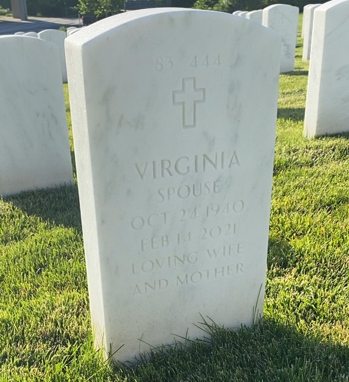Back of headstone — William Patrick Stewart