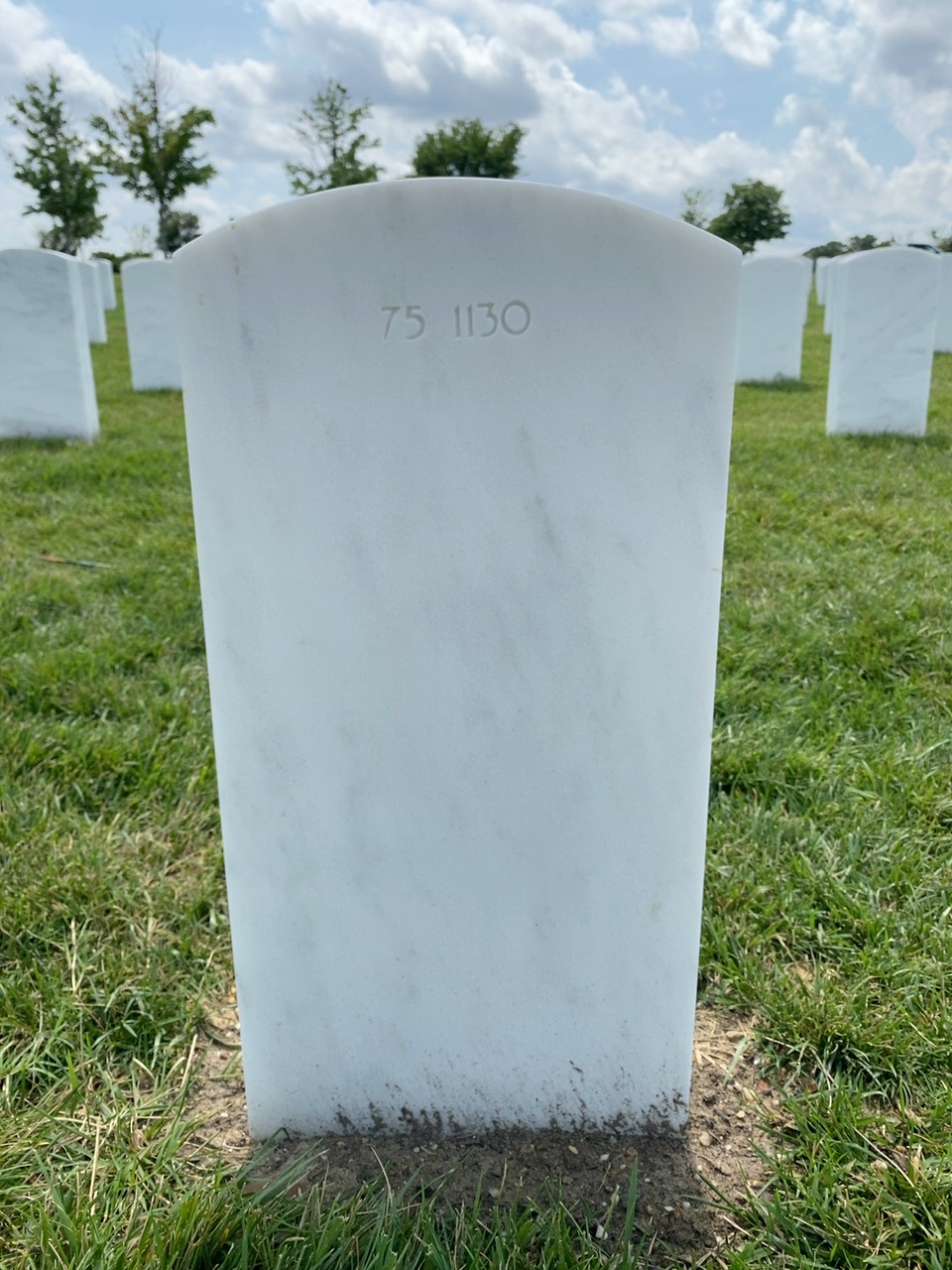 Back of headstone — Patrick John Bilyk