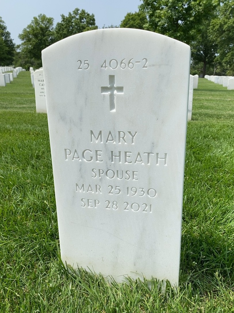 Back of headstone — Douglas Fox