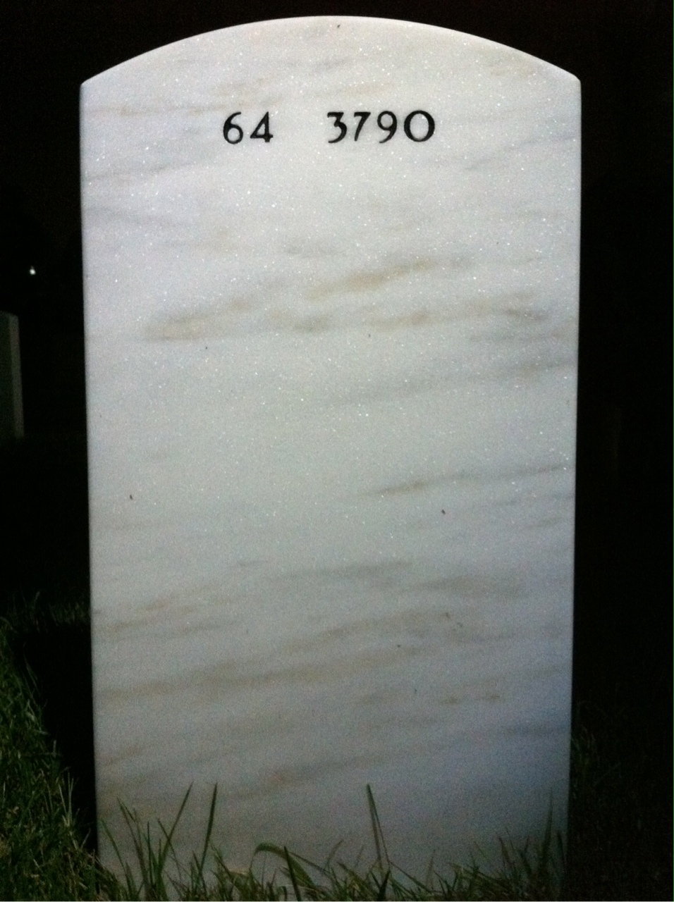 Back of headstone — E Alan Brudno