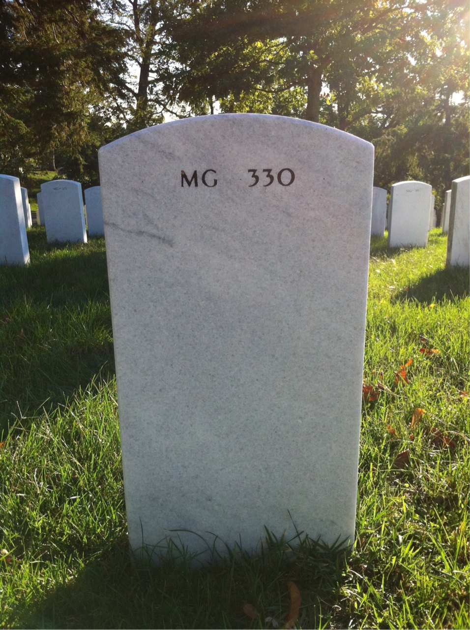 Back of headstone — Craig Nobert