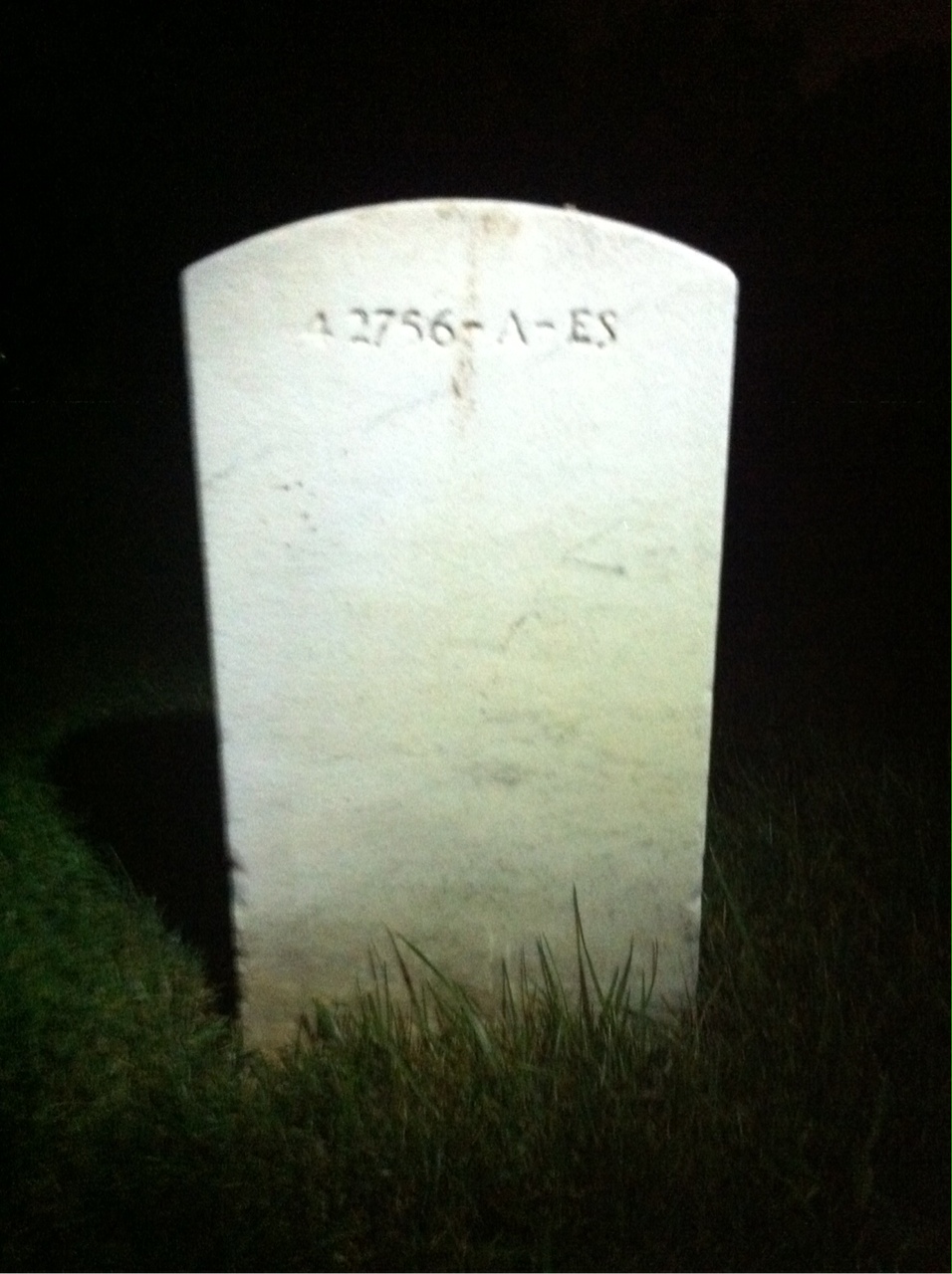 Back of headstone — Harry Secord