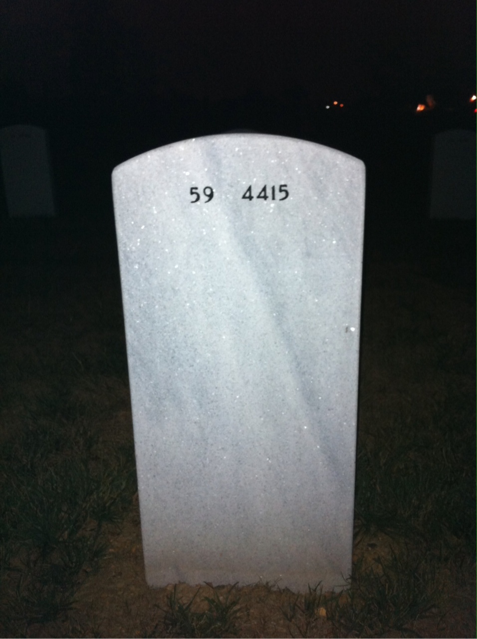 Back of headstone — Will Allen