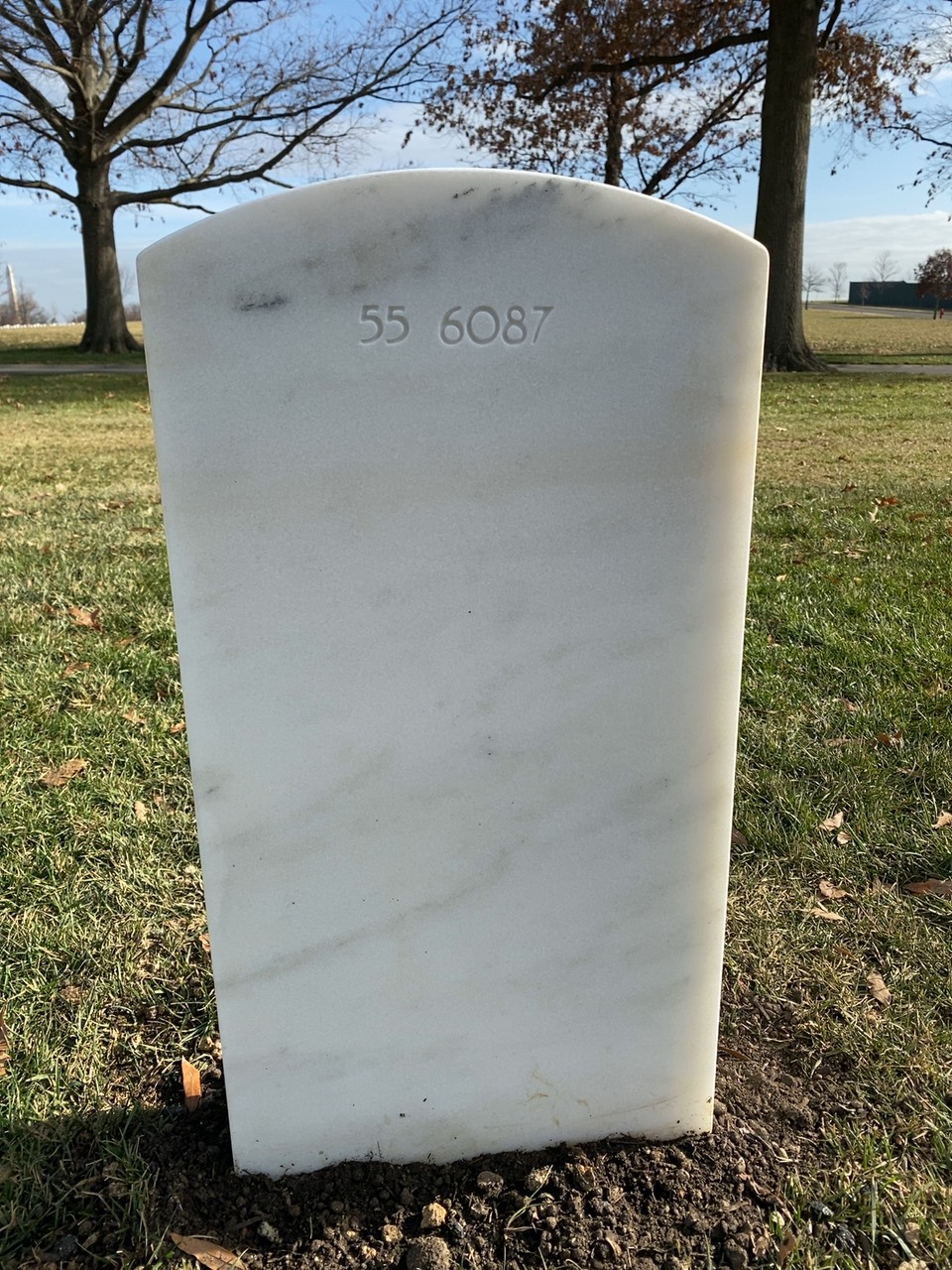 Back of headstone — Robert William Strasburger