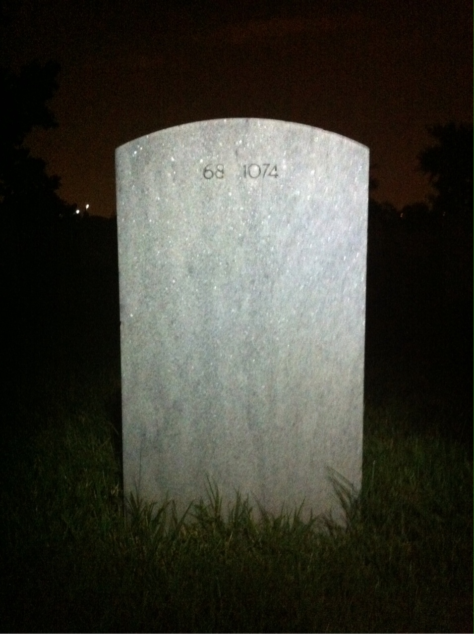 Back of headstone — Warren George Seal