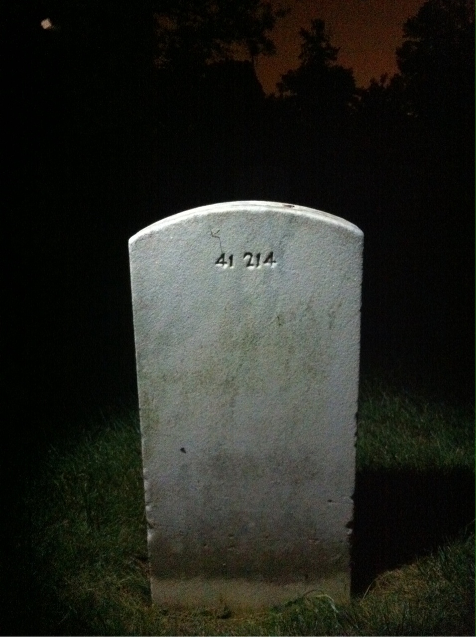 Back of headstone — Willie Kinard
