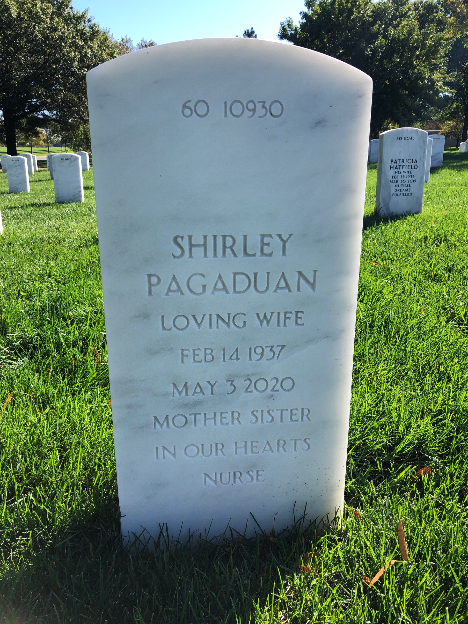 Back of headstone — Arturo Bautista