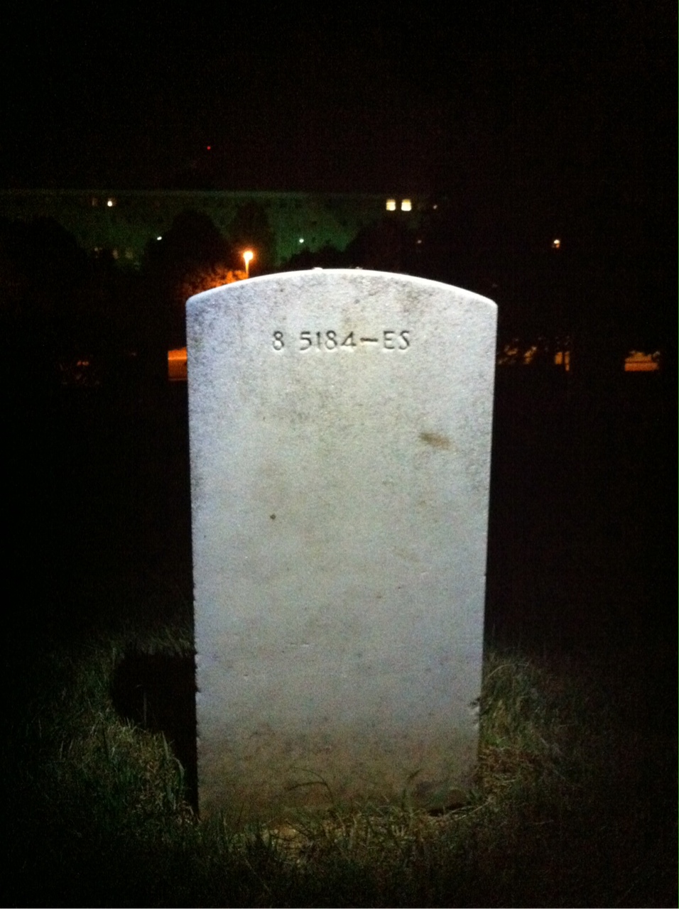 Back of headstone — Emily Barrett